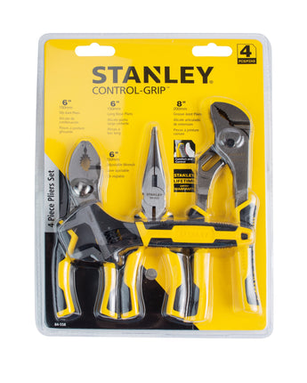 4-Piece Plier and Adjustable Wrench Set Tool Sets